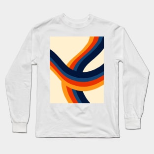 Retro Abstract Roller Coaster Long Sleeve T-Shirt